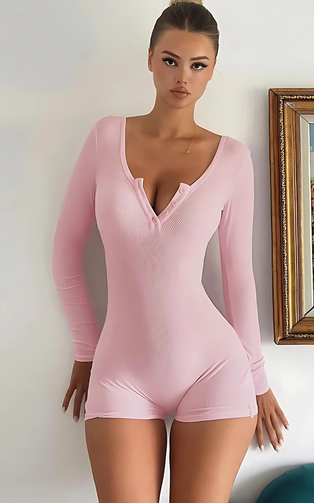 Combinaison Pyjama Femme Rose – Élégance et Douceur Féminine