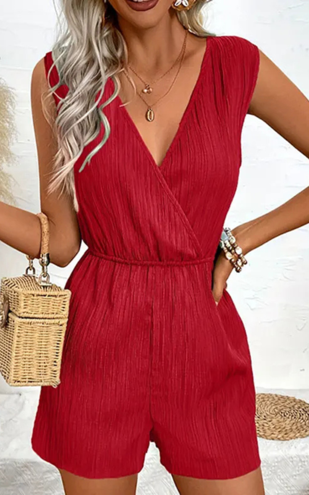 Combinaison Short Femme - Élégance Décontractée pour la Plage