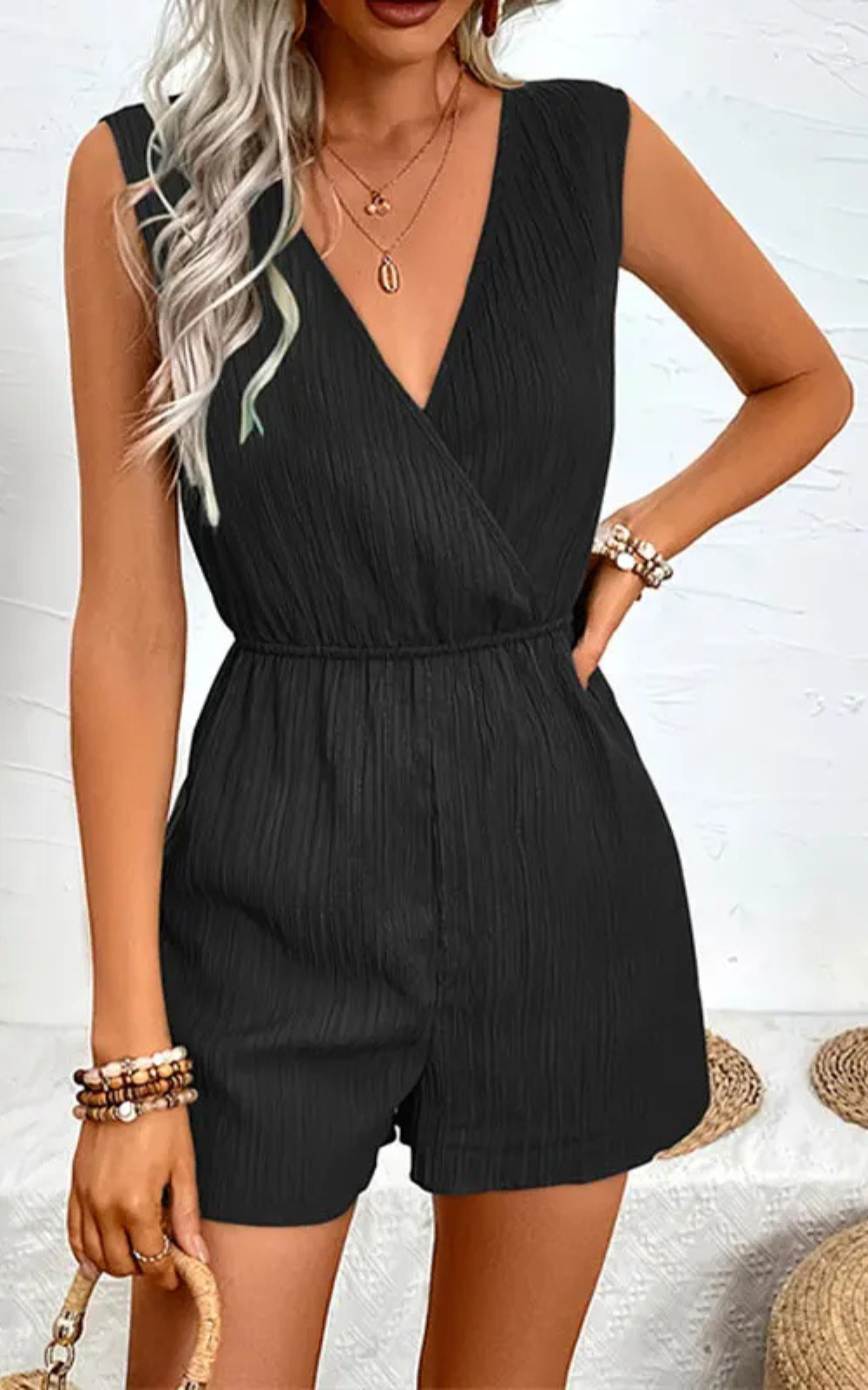 Combinaison Short Femme - Élégance Décontractée pour la Plage